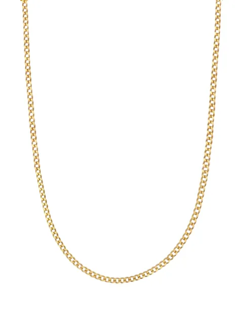 Nialaya Jewelry Cubanchain necklace Gold MNEC163