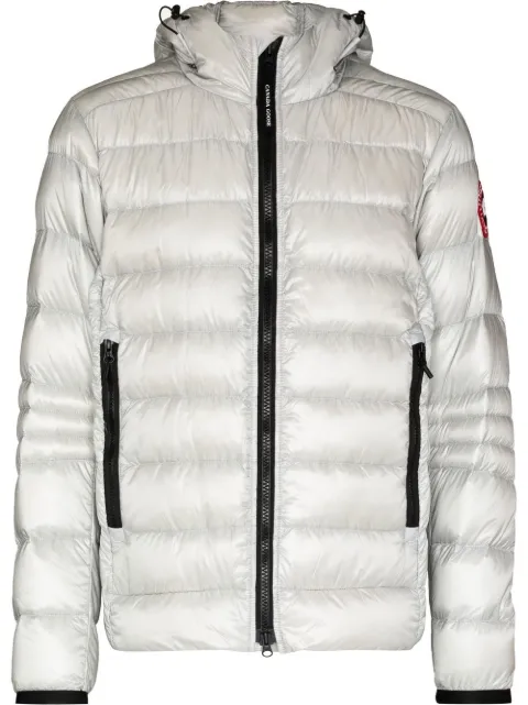 Canada Goose Crofton hooded down jacket White 2227M