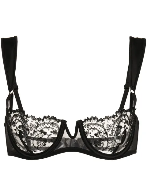 Kiki de Montparnasse Juliette balconette bra Black C001BR022