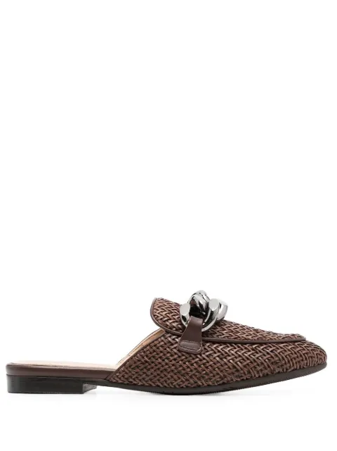 Casadei chain-detail slip-on mules Brown 1M764U0101C1739