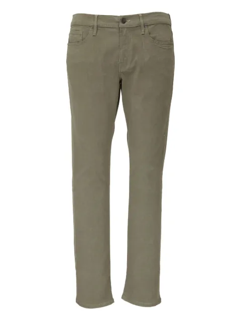 FRAME washed trousers Green LMH870WASHMIL