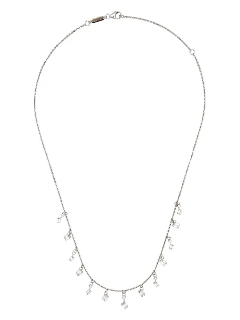 Suzanne Kalan 18kt white gold Cascade diamond necklace Silver BAP271WG
