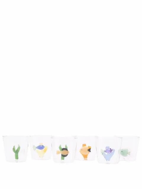 Ichendorf Milano Marine Garden 6pc glass set White 09352054055056057058059