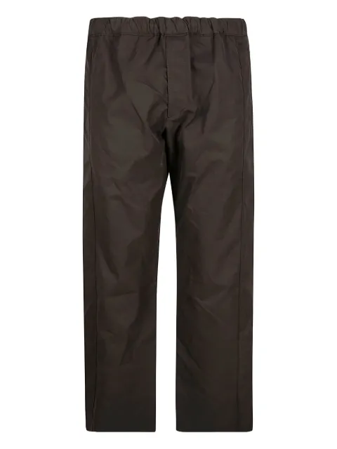 Alexander McQueen elasticated-waistband straight trousers Black 682324QSS44
