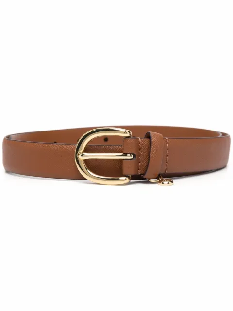 Lauren Ralph Lauren logo charm buckled belt Brown 412802952