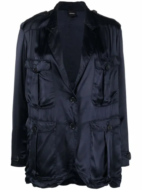 ASPESI single-breasted tailored blazer Blue 0905M077