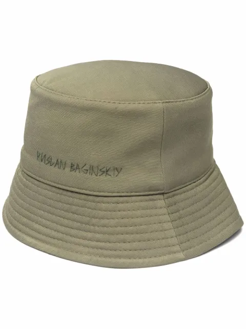 Ruslan Baginskiy lampshade bucket hat Green BCT010VHC