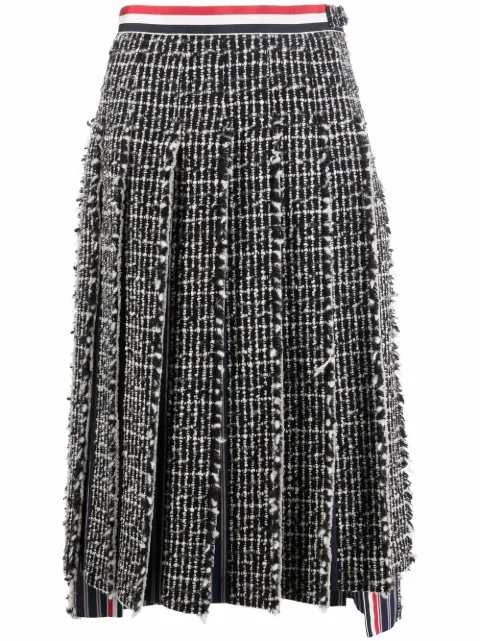 Thom Browne RWB pleated skirt Black FGC908TF0042