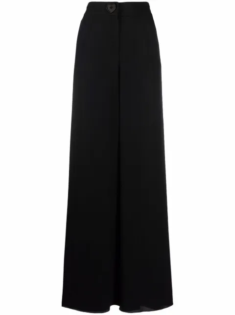 Moschino high-waisted flared trousers Black A03290437