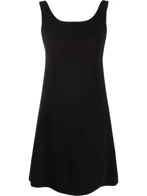Moschino scoop-neck sleeveless dress Black A04540425