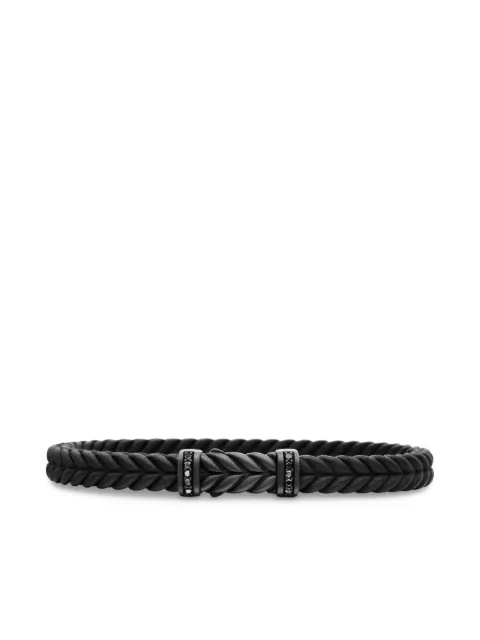 David Yurman Chevron braided diamond bracelet Black B25569MTBABDRBRBK