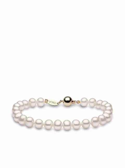 Yoko London 18kt yellow gold Classic 6mm Freshwater pearl bracelet Gold YKFS60076