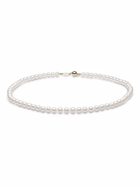 Yoko London 18kt yellow gold Classic 6mm Freshwater pearl necklace Gold YKFS60186