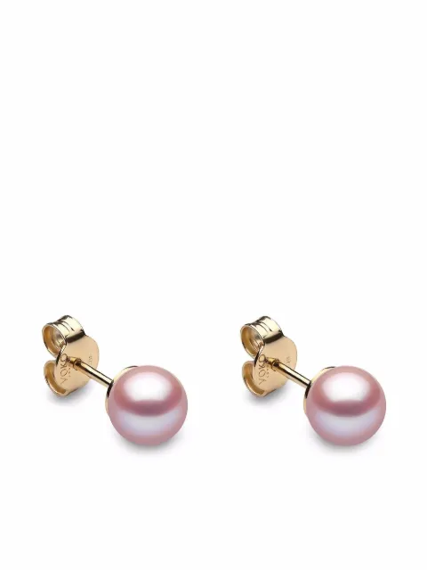 Yoko London 18kt yellow gold Classic 6mm Freshwater pearl stud earrings Gold EYK11196068