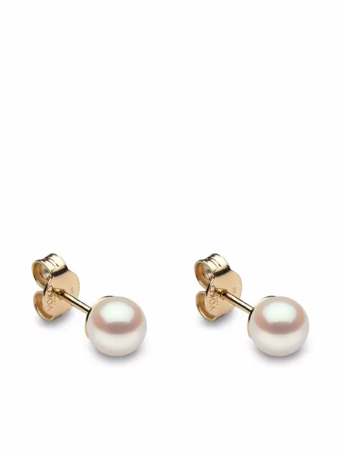 Yoko London 18kt yellow gold Classic 5mm Akoya pearl stud earrings Gold EYK109506