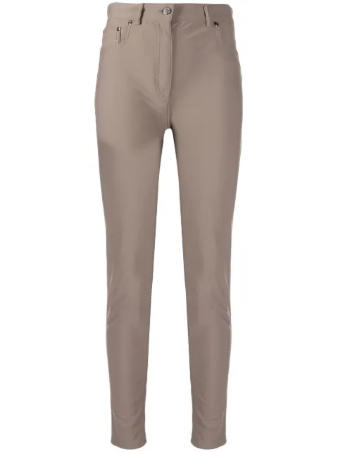 TOM FORD Glossy skinny jeans Brown PAJ098JEX017