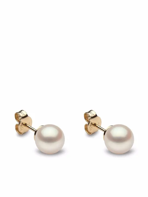 Yoko London 18kt yellow gold Classic 6mm Freshwater Pearl stud earrings Gold EYK11196065
