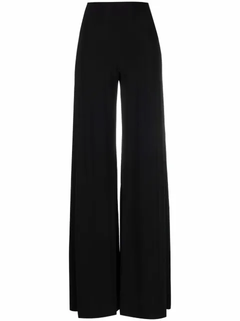 Norma Kamali high-waisted wide-leg trousers Black KK2277PL112001