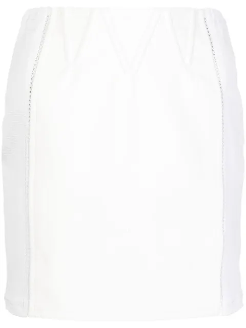 TOM FORD panelled mini skirt White GCL839LEX228