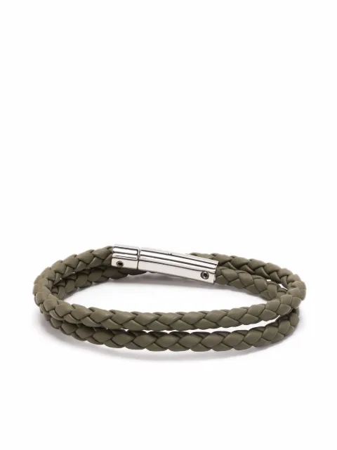 Tod's Mycolors braided leather bracelet Green XEMB1900200FLR