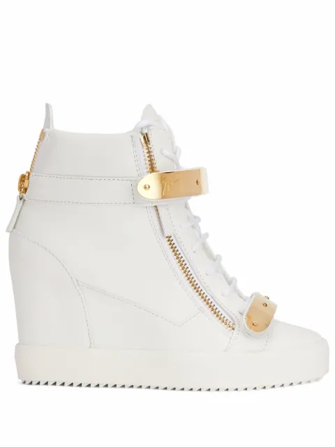 Giuseppe Zanotti Coby wedge-heel sneakers White RS20048001