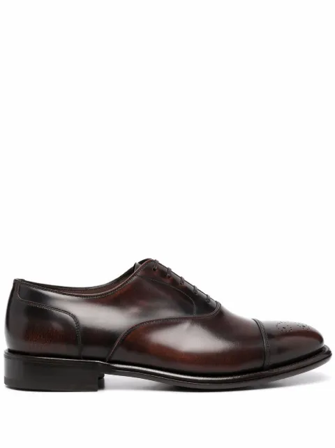 Ferragamo perforated oxford shoes Black 750856