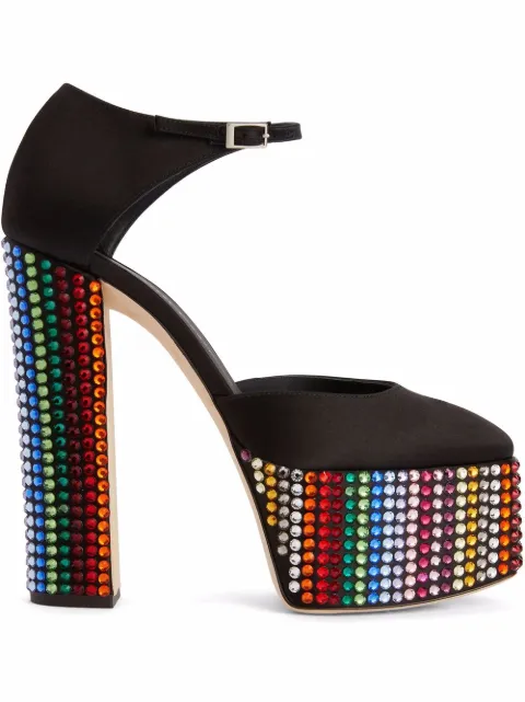 Giuseppe Zanotti 150mm Bebe Strass pumps Black E260019001