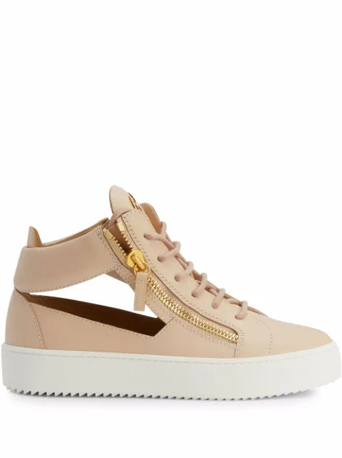 Giuseppe Zanotti Kriss cut-out sneakers Pink RS20066003