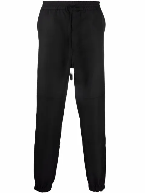 Alexander McQueen straight-leg wool-blend track pants Black 678056QSU63