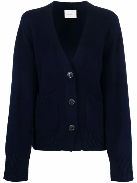Lisa Yang Danni V-neck knitted cardigan Blue 202084