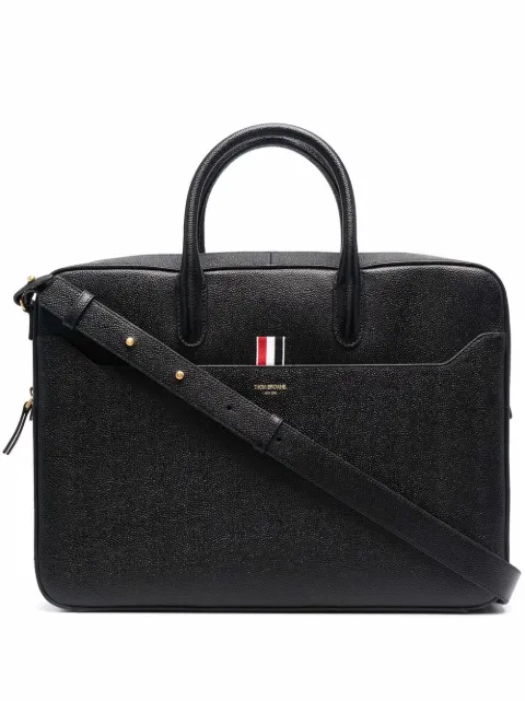 Thom Browne grosgrain-tab briefcase Black MAG410A00198