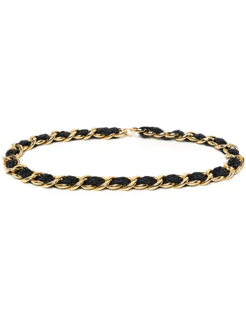 CHANEL Pre-Owned 1996 interwoven chain-link belt Gold CSSR1121CHABLT1