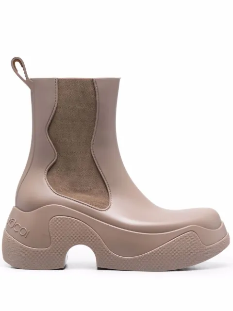 XOCOI recyclable PVC boots Brown BOMW