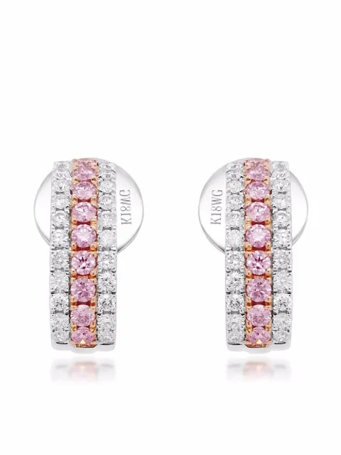 HYT Jewelry 18kt gold Argyle Pink diamond stud earrings Pink E191HR