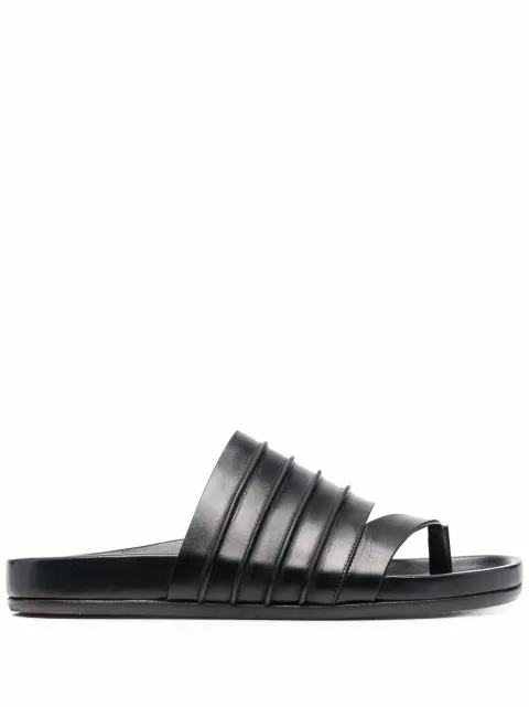 Rick Owens Ruhlmann Granola slides Black RU01B1838LE