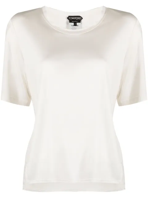 TOM FORD side slit T-shirt Neutrals TSJ483FAX835