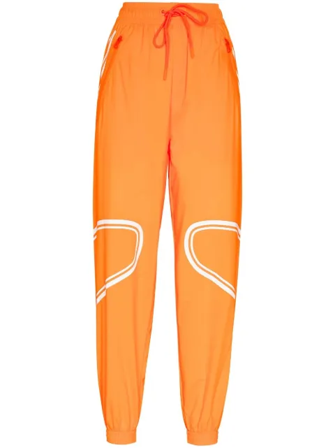 adidas by Stella McCartney logo-print lightweight track pants Orange HC2985