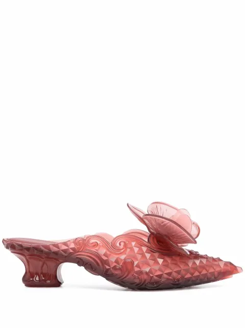 Y/Project x Melissa orchid mules Red YPMECOURT2S22