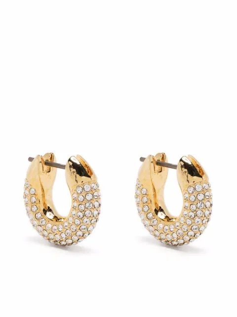Swarovski Dextera crystal-embellished hoop earrings Gold 5636530