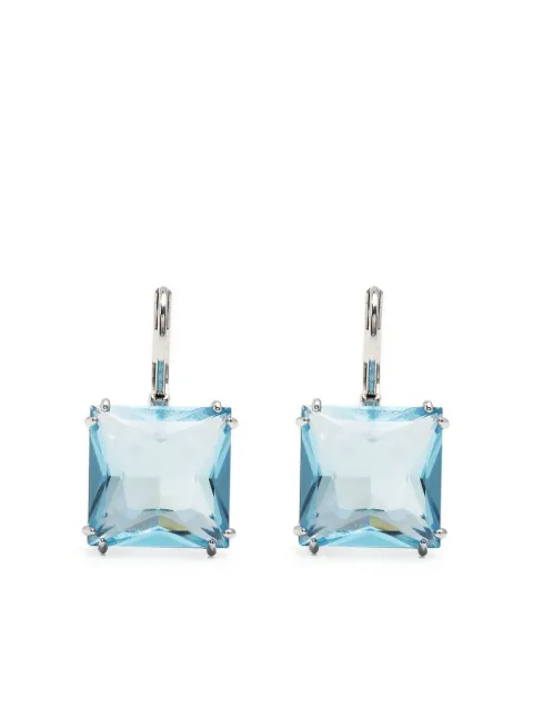 Swarovski Millenia square-cut crystal earrings Blue 5619472