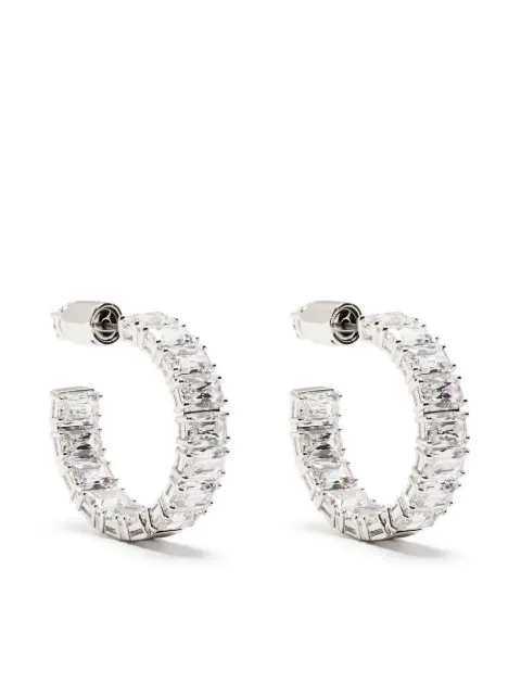 Swarovski Matrix hoop earrings White 5612673