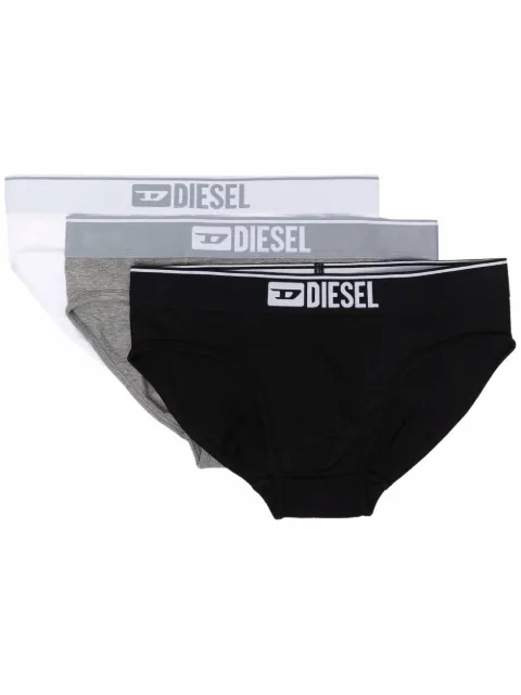 Diesel three-pack briefs set Grey 00SH050GDAC