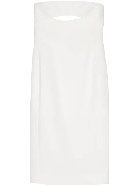 Saint Laurent silk midi dress White 683227Y3E30