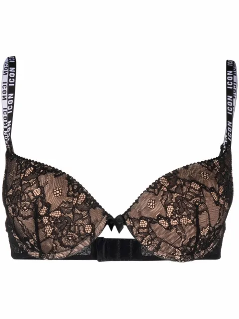 DSQUARED2 Icon-strap lace bra Black D8RC43840ISA01