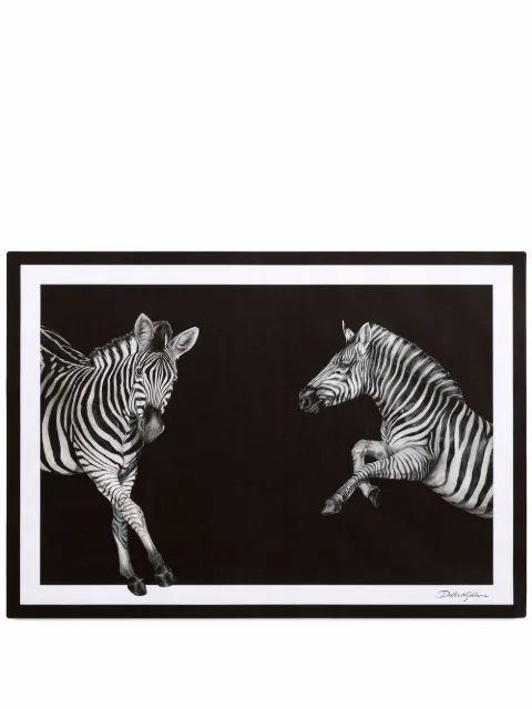 Dolce & Gabbana zebra-print paper placemats (set of 36) Black TCGS01TCAG1