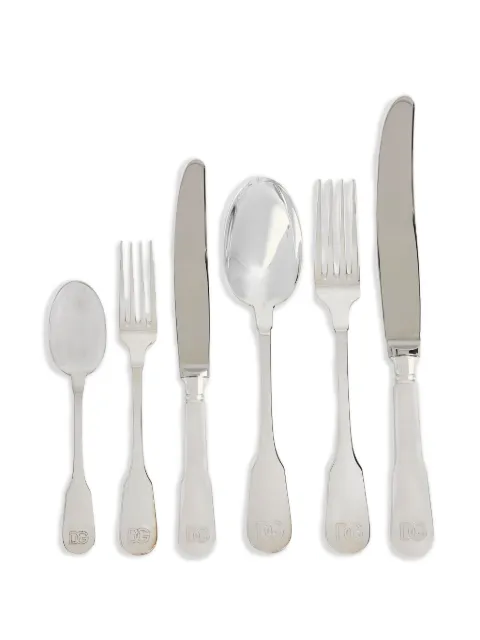 Dolce & Gabbana 6-piece german silver flatware set Silver TCPS01TCA60