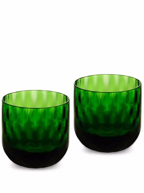 Dolce & Gabbana Murano hand-blown shot glasses (set of two) Green TCBS01TCA34