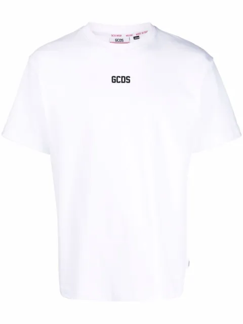 GCDS logo-print short-sleeved T-shirt White CC94M130103