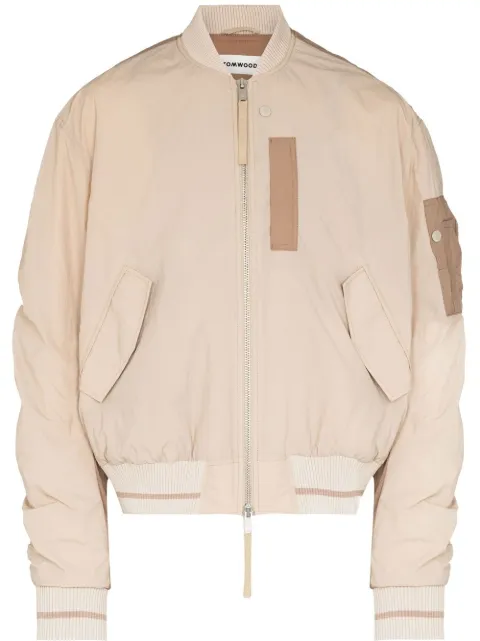 Tom Wood Purth bomber jacket Neutrals 22203