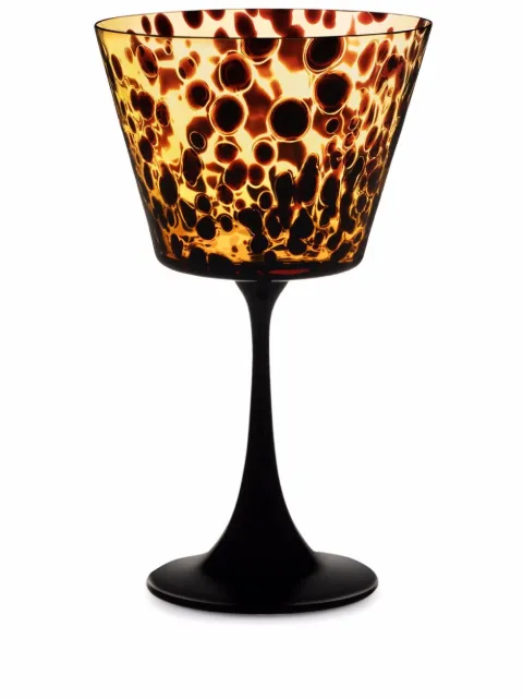 Dolce & Gabbana spotted hand-blown Murano martini glass Brown TCB020TCAD1